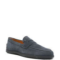 Tod's Suede Leather Loafers - Blue