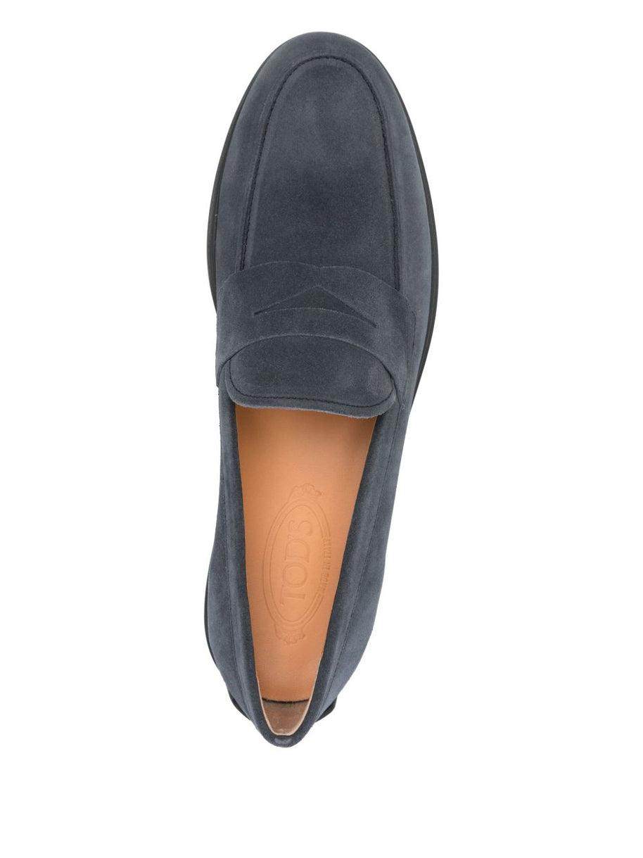Tod's Suede Leather Loafers - Blue