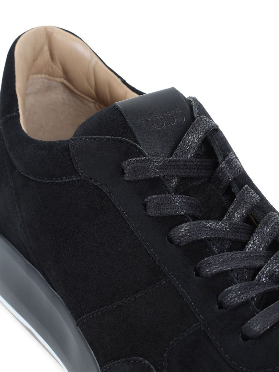 Tod's Suede Leather Sneakers - Black