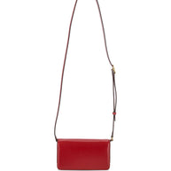 Valentino Garavani Vain Small Leather Clutch Bag - Red