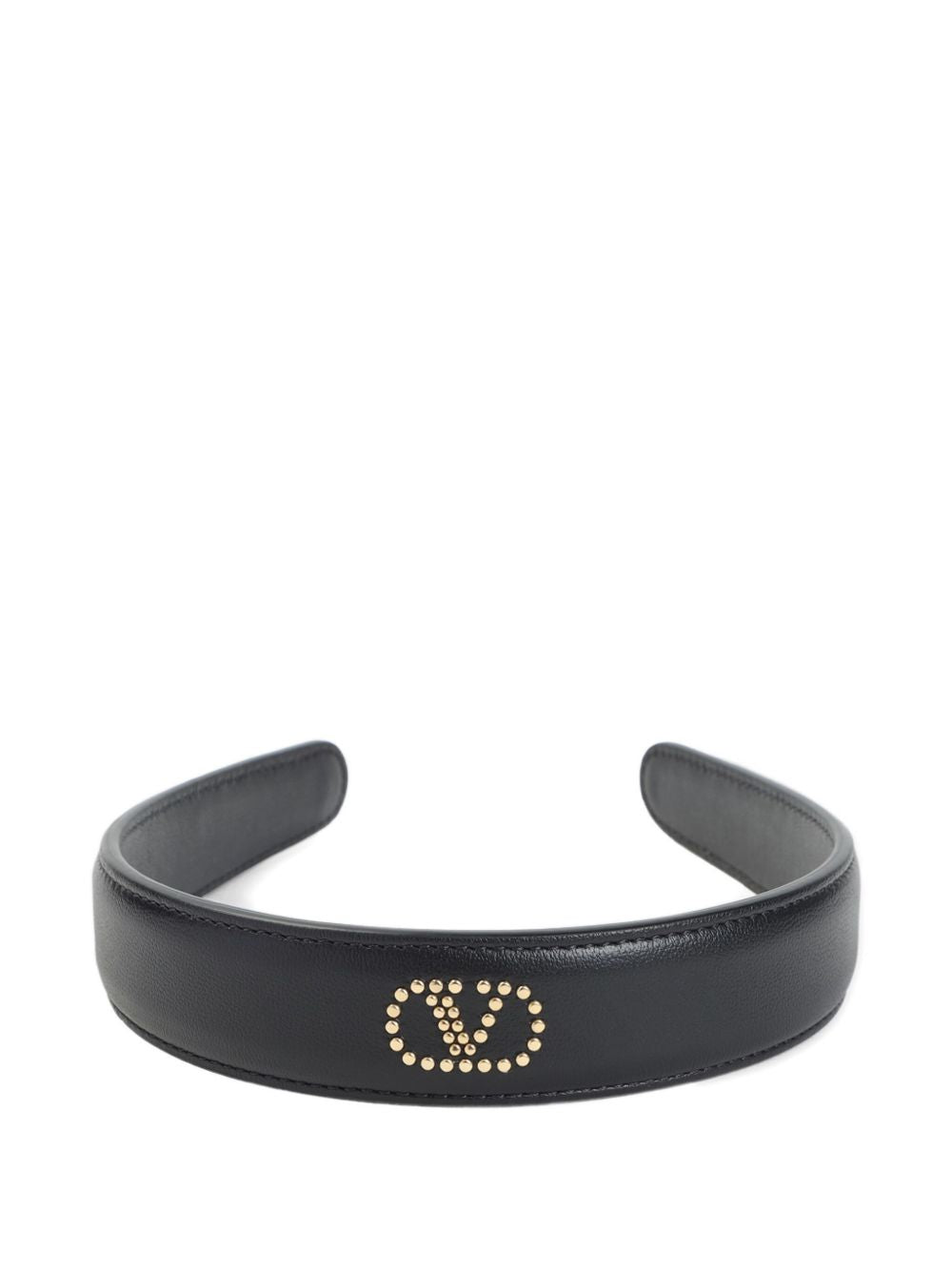 Valentino Garavani Stud-embellished Leather Headband