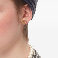 Valentino Garavani VLogo Earrings - Golden