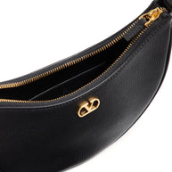 Valentino Garavani VLogo Signature Mini Leather Hobo Bag - Black