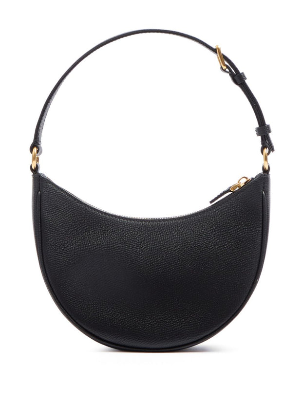 Valentino Garavani VLogo Signature Mini Leather Hobo Bag - Black