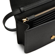 Valentino Garavani VLogo Signature Leather Mini Bag - Black