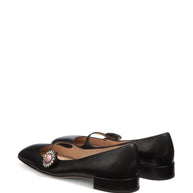 Valentino Garavani Preshoes Patent Leather Ballet Flats - Black