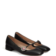 Valentino Garavani Preshoes Patent Leather Ballet Flats - Black
