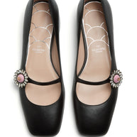 Valentino Garavani Preshoes Patent Leather Ballet Flats - Black