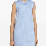 Dolce & Gabbana Tweed Mini Dress - Clear Blue