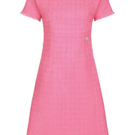 Dolce & Gabbana Rachel Tweed Calf-length Dress With DG Logo