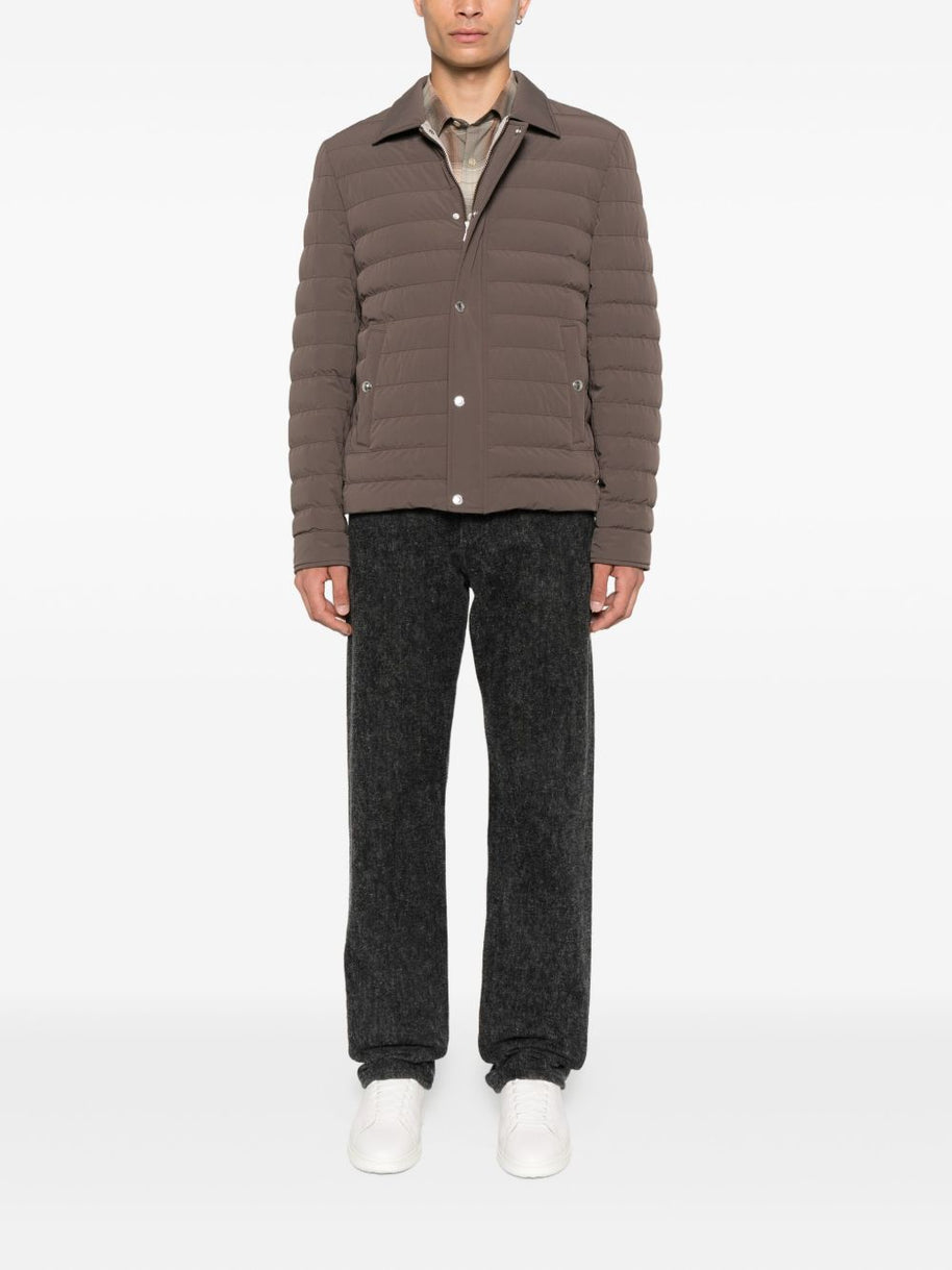 Brunello Cucinelli Nylon Short Down Jacket - Brown