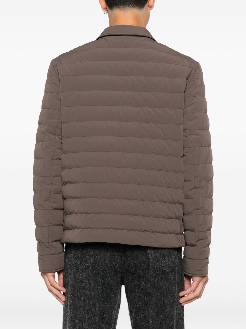Brunello Cucinelli Nylon Short Down Jacket - Brown