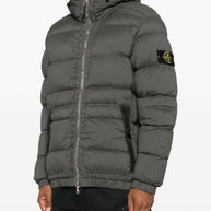 Stone Island Short Hooded Down Jacket - Grey