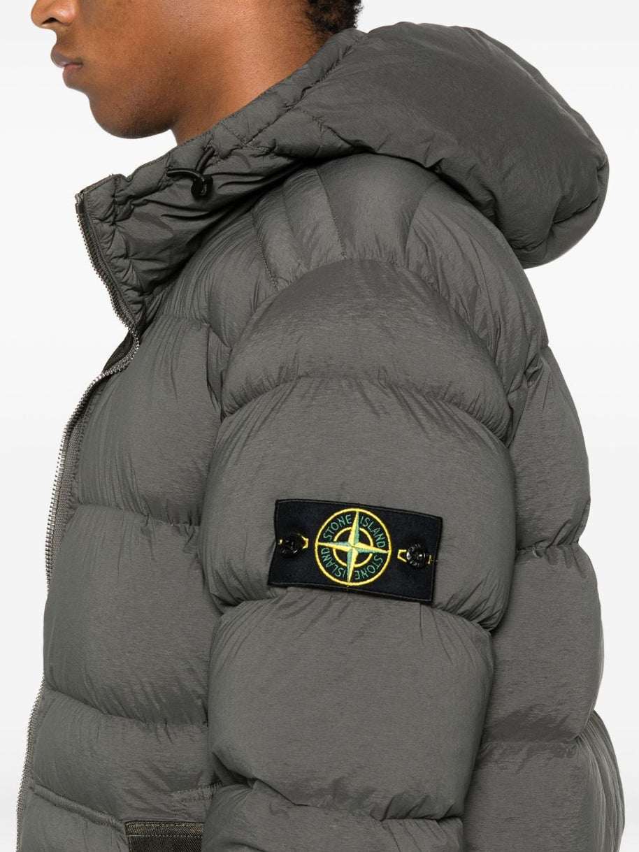 Stone Island Short Hooded Down Jacket - Grey