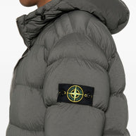 Stone Island Short Hooded Down Jacket - Grey