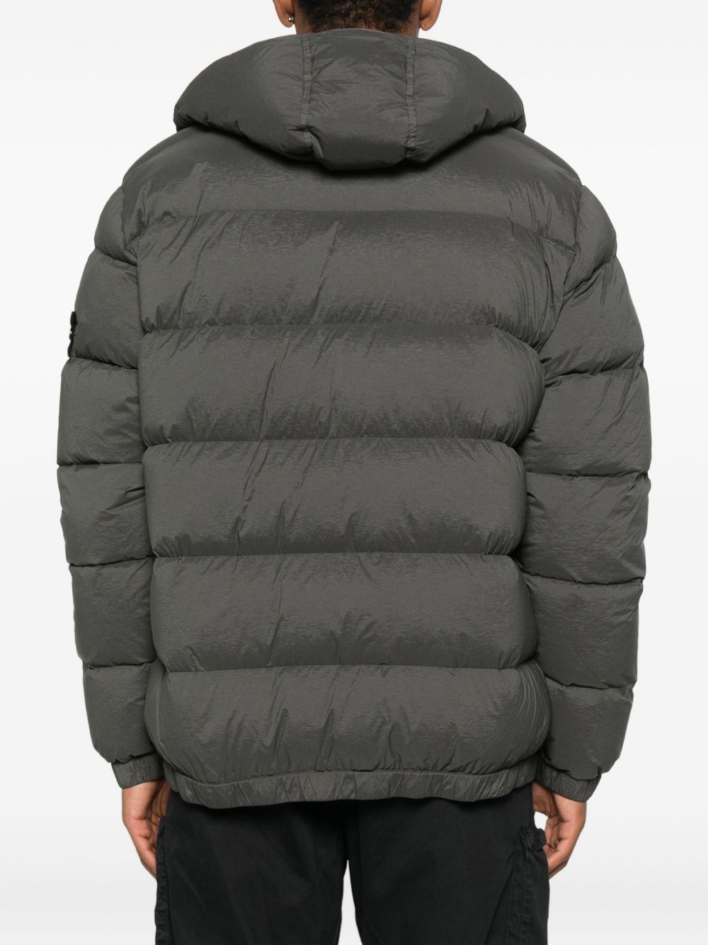 Stone Island Short Hooded Down Jacket - Grey