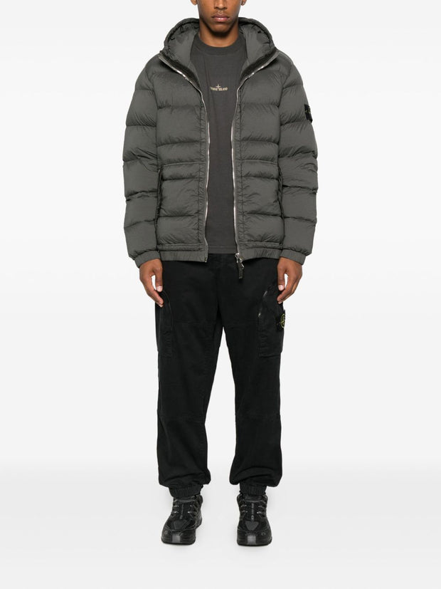 Stone Island Short Hooded Down Jacket - Grey