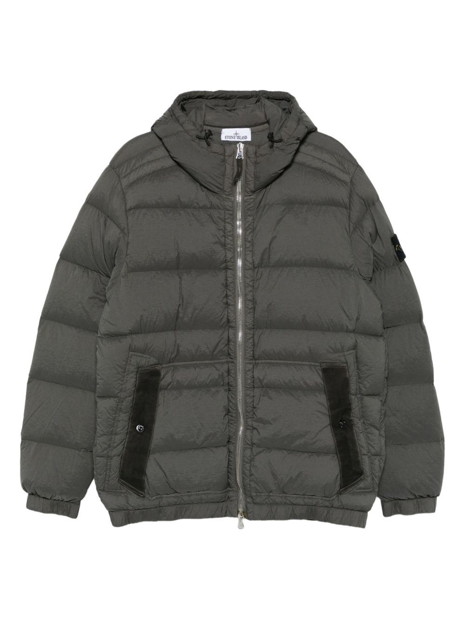 Stone Island Short Hooded Down Jacket - Grey