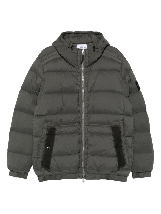 Stone Island Short Hooded Down Jacket - Grey