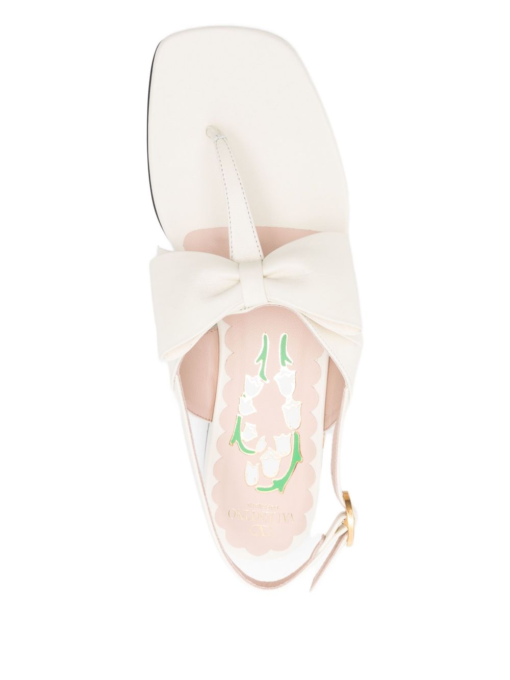 Valentino Garavani Bow-embellished Slingback Sandals