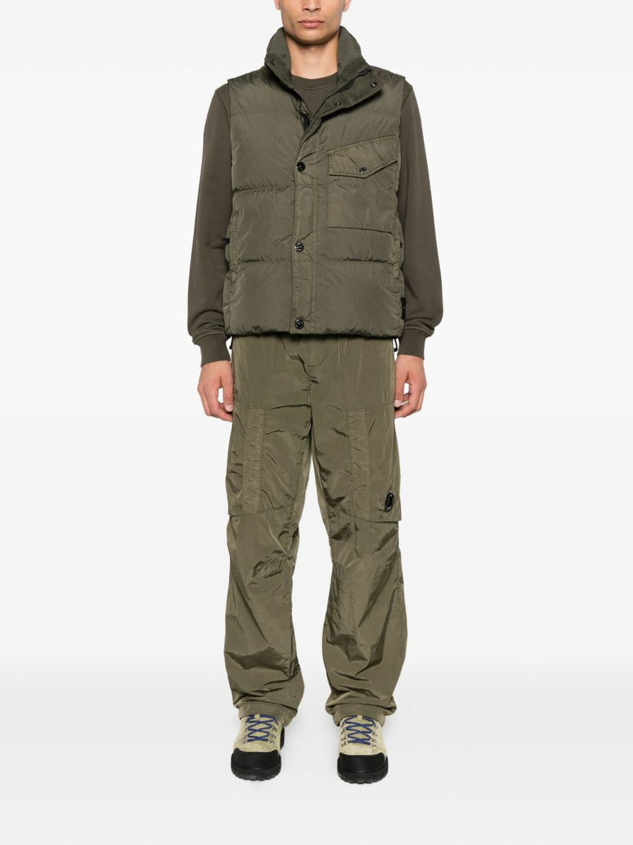 Stone Island Nylon Down Vest - Green