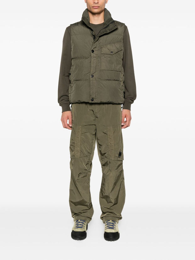 Stone Island Nylon Down Vest - Green