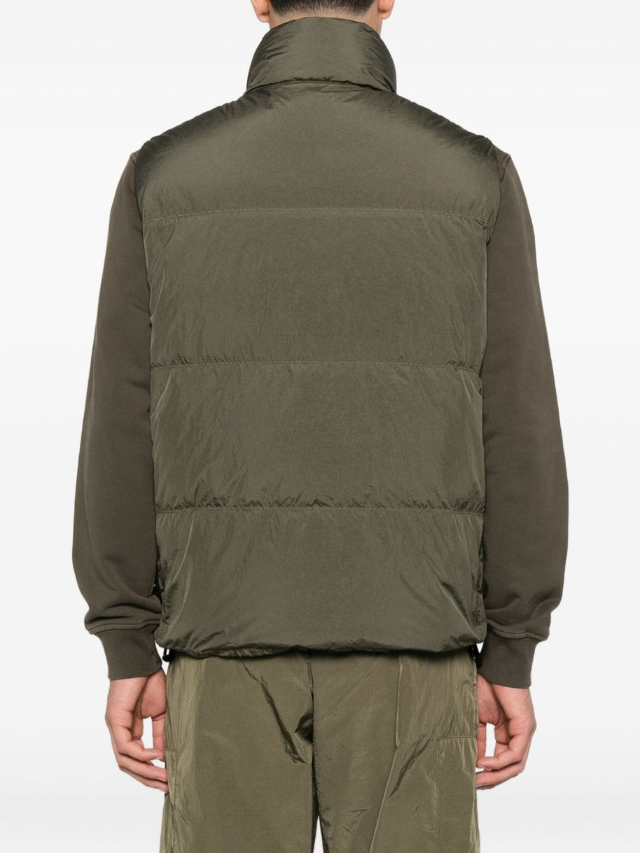 Stone Island Nylon Down Vest - Green