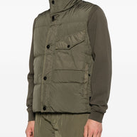 Stone Island Nylon Down Vest - Green