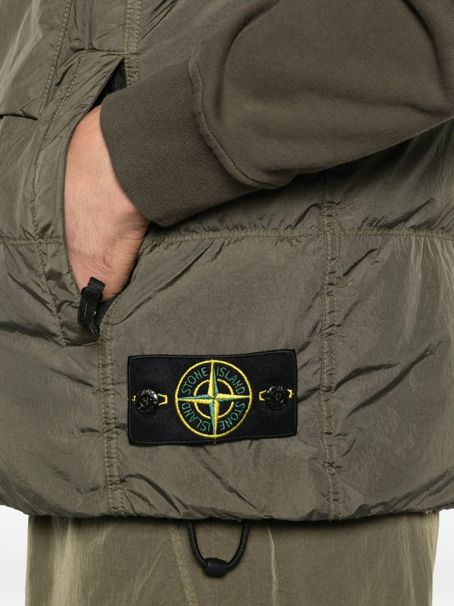 Stone Island Nylon Down Vest - Green