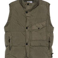 Stone Island Nylon Down Vest - Green