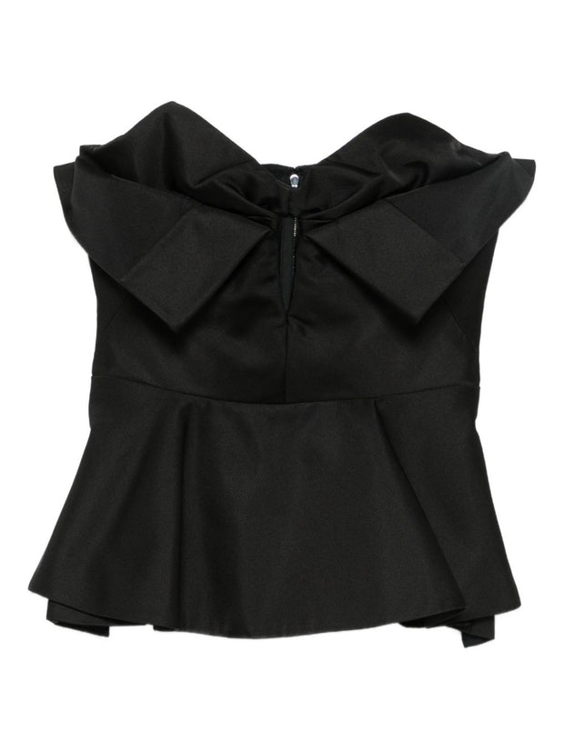 Alexander McQueen Strapless Top - Black
