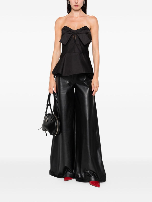Alexander McQueen Strapless Top - Black