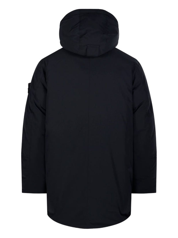 Stone Island Nylon Parka Coat - Black