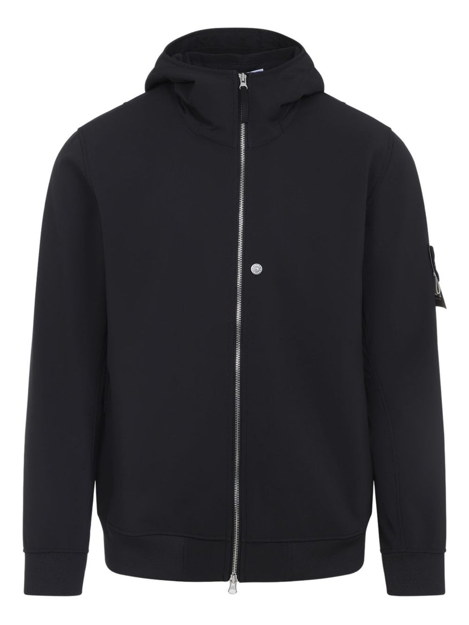 Stone Island Soft Shell Jacket - Black