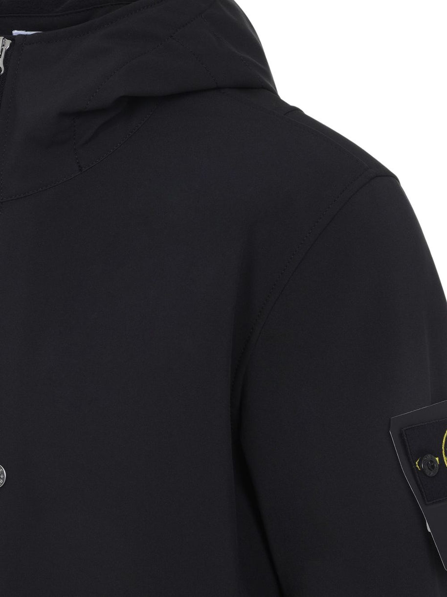 Stone Island Soft Shell Jacket - Black