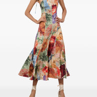 Alice + Olivia  Jeannette Midi Dress - MultiColour