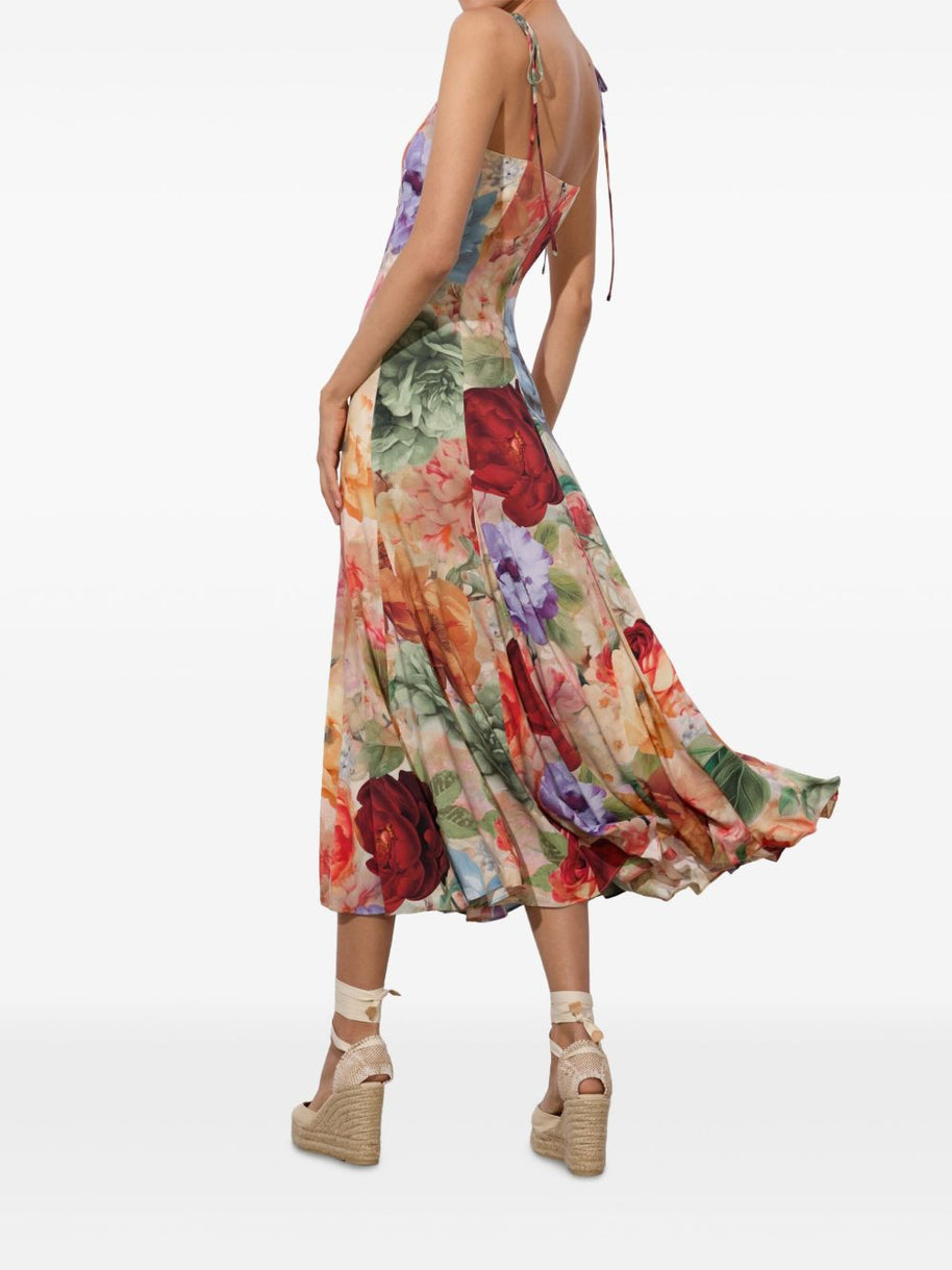 Alice + Olivia  Jeannette Midi Dress - MultiColour