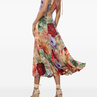 Alice + Olivia  Jeannette Midi Dress - MultiColour