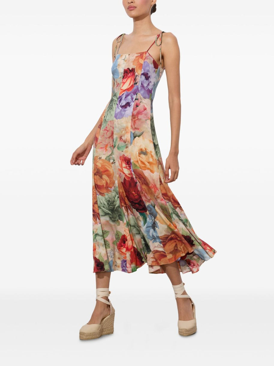 Alice + Olivia  Jeannette Midi Dress - MultiColour