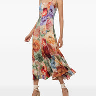 Alice + Olivia  Jeannette Midi Dress - MultiColour
