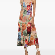 Alice + Olivia  Jeannette Midi Dress - MultiColour