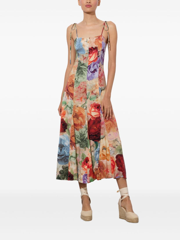 Alice + Olivia  Jeannette Midi Dress - MultiColour