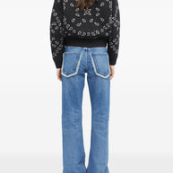 Alanui Bandana Wool And Cashmere Cardi-bomber - Grey