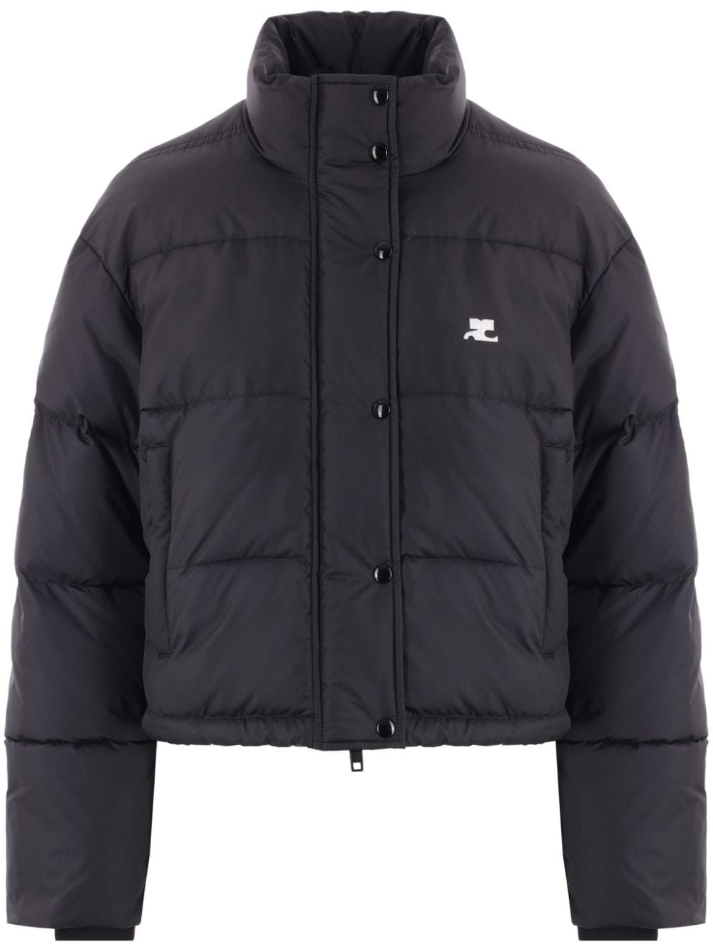 COURREGES PRE Nylon Puffer Jacket - Black