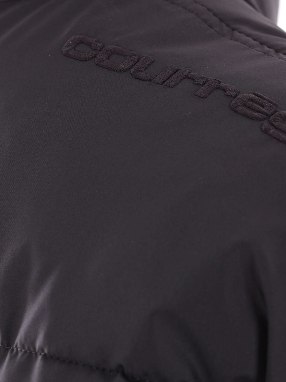COURREGES PRE Nylon Puffer Jacket - Black