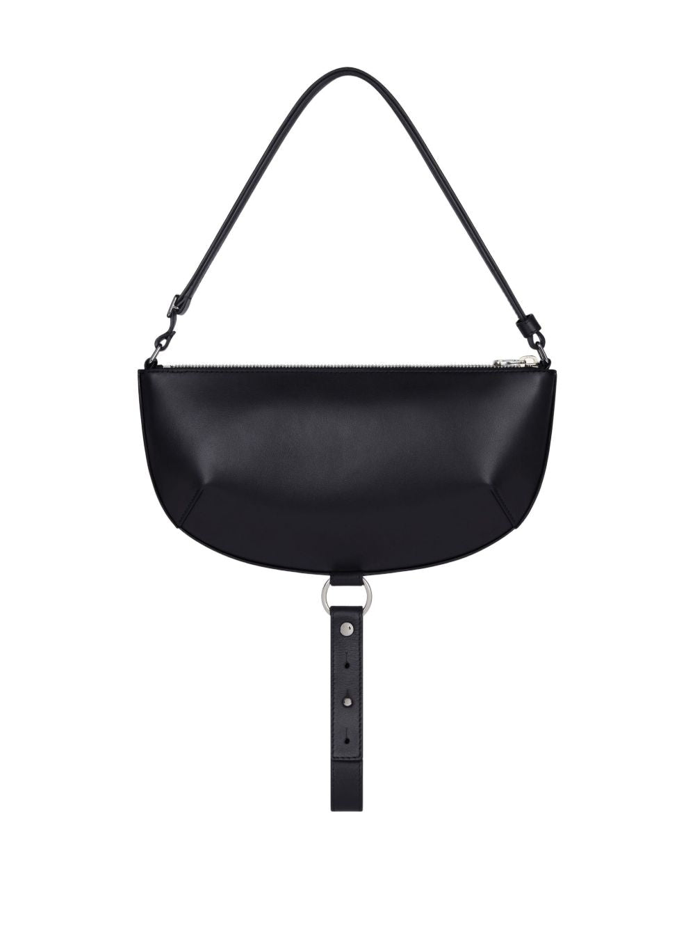 Courreges Pre Half-moon Leather Shoulder Bag