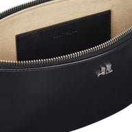 Courreges Pre Half-moon Leather Shoulder Bag