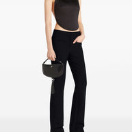 Courreges Pre Half-moon Leather Shoulder Bag