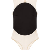 COURREGES PRE Illusion Circle Bodysuit - Black