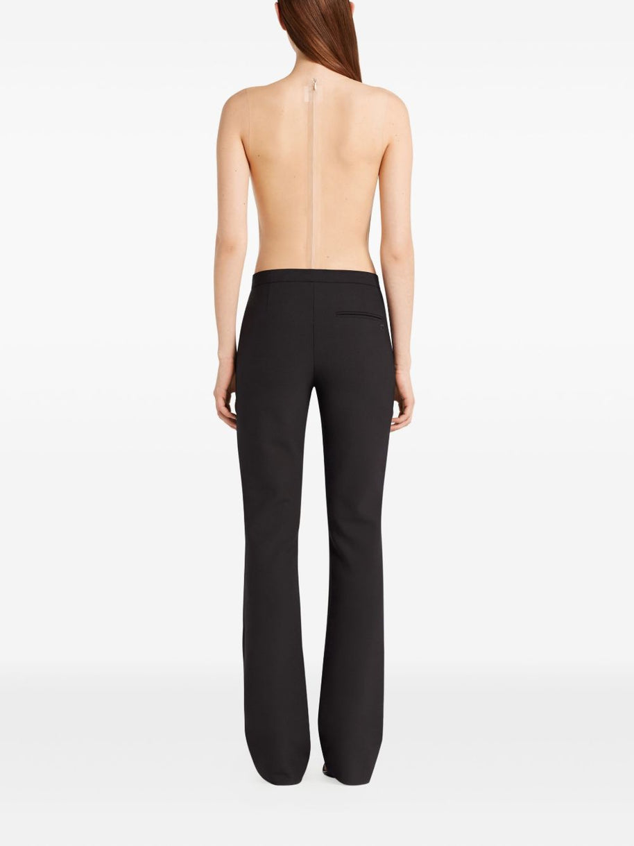 COURREGES PRE Illusion Circle Bodysuit - Black